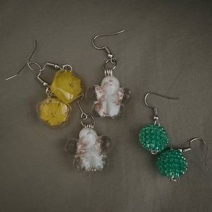 handmade earrings and necklaces